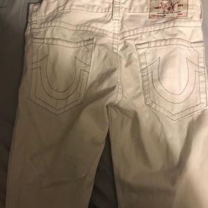 White mens true religion jeans sz 33